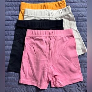 Toddler Girls 4 Pack Multi Colored Shorts - Amazon Brand 2T